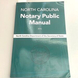 North Carolina Notary Public Manual 2016